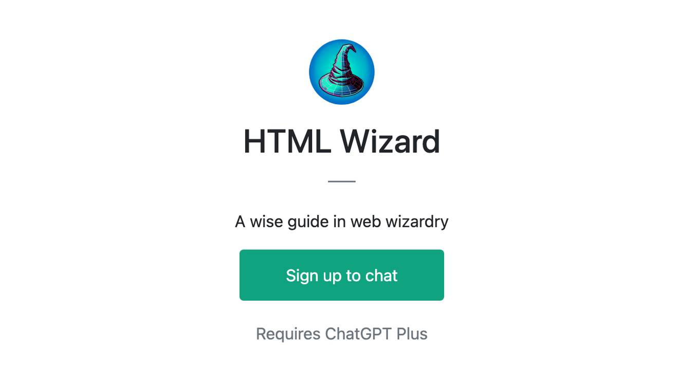 HTML Wizard Screenshot