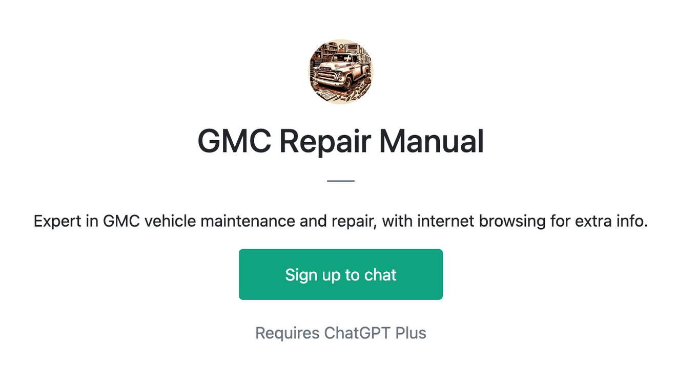 GMC Repair Manual Screenshot