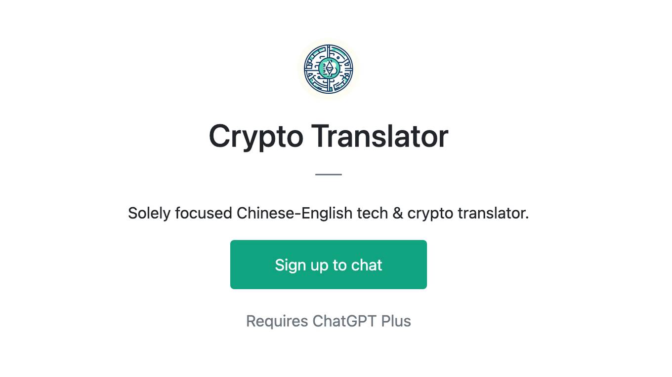 Crypto Translator Screenshot