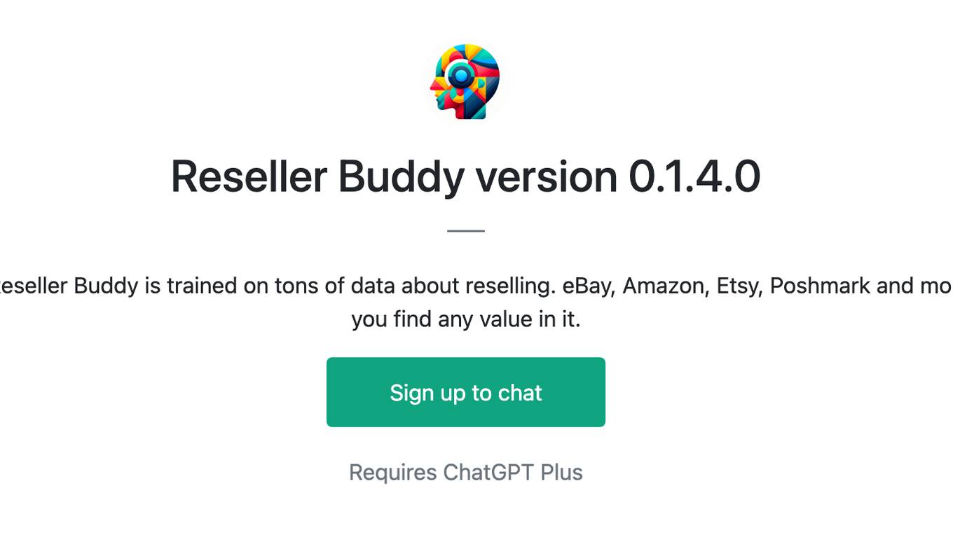 Reseller Buddy version 0.1.4.0 Screenshot