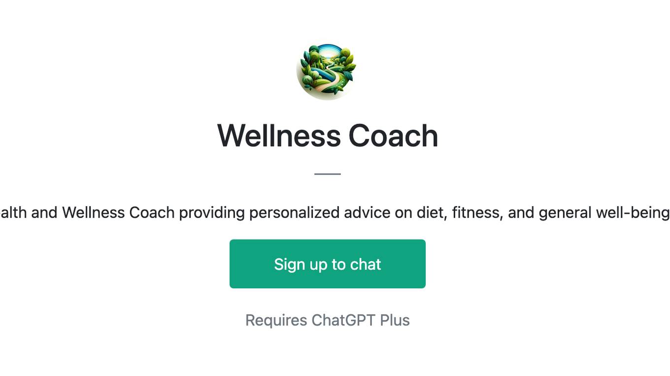 Wellness Coach Screenshot