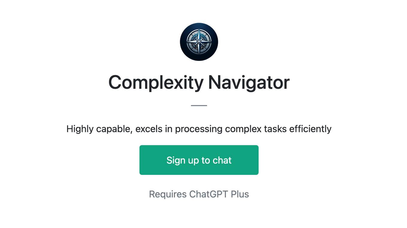 Complexity Navigator Screenshot