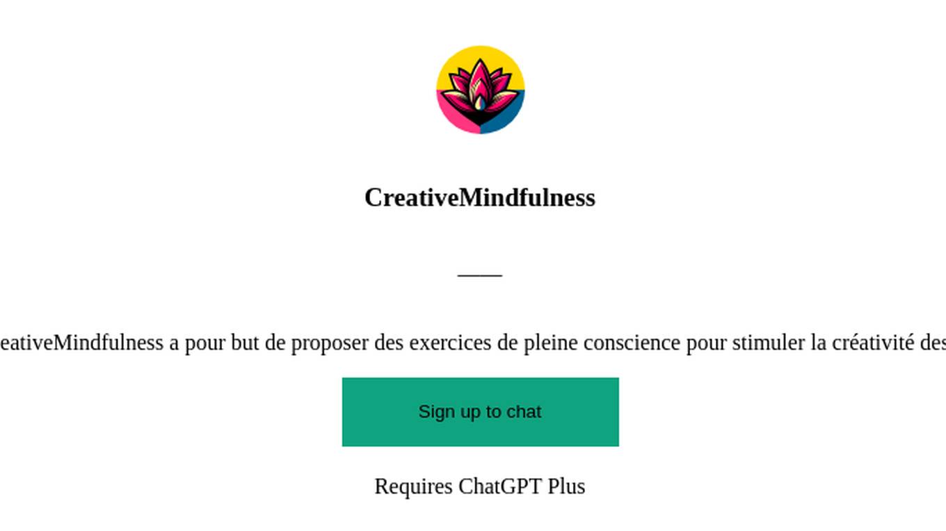 CreativeMindfulness Screenshot