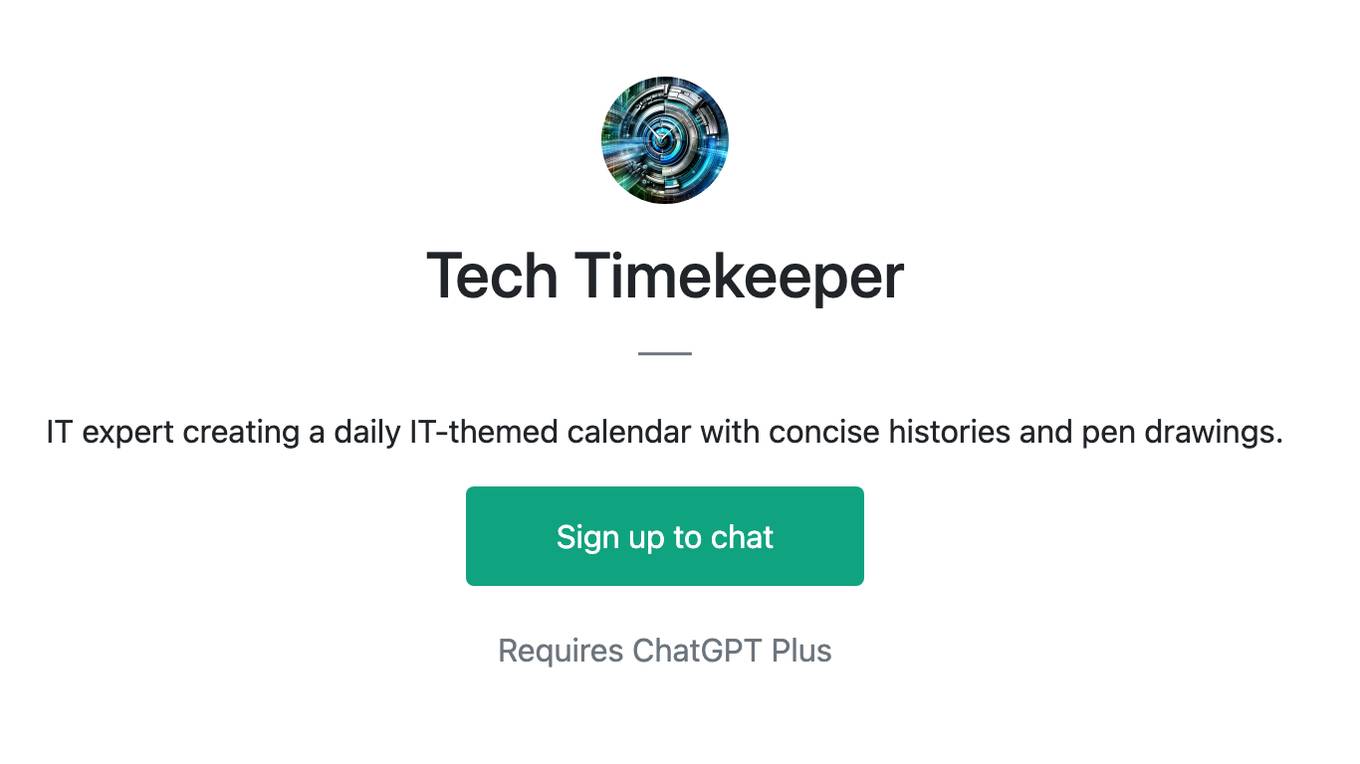 Tech Timekeeper Screenshot