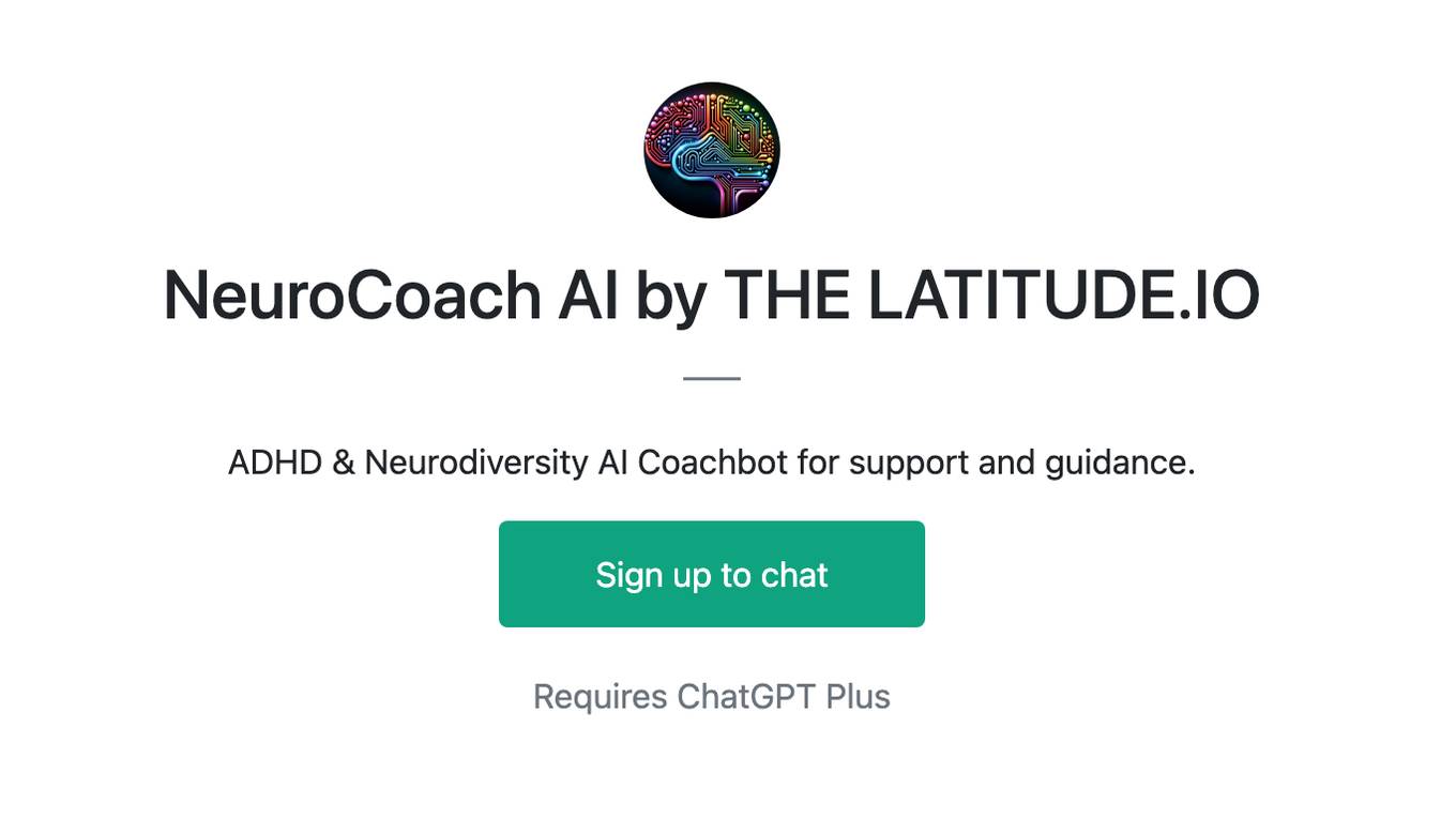 NeuroCoach AI by THE LATITUDE.IO Screenshot