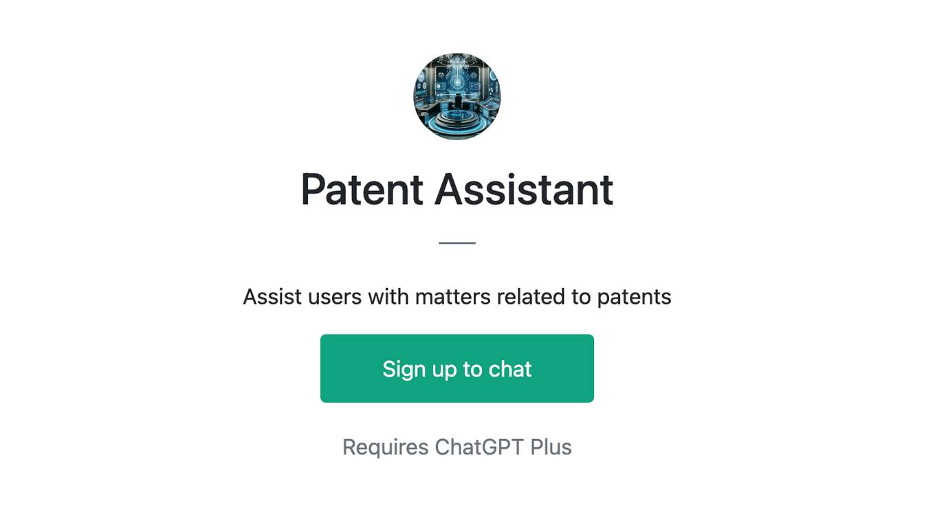 Patent Assistant Screenshot