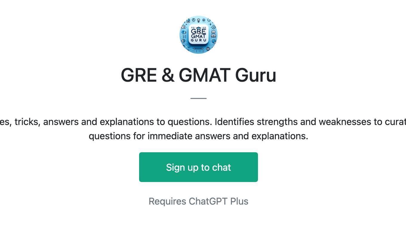 GRE & GMAT Guru Screenshot