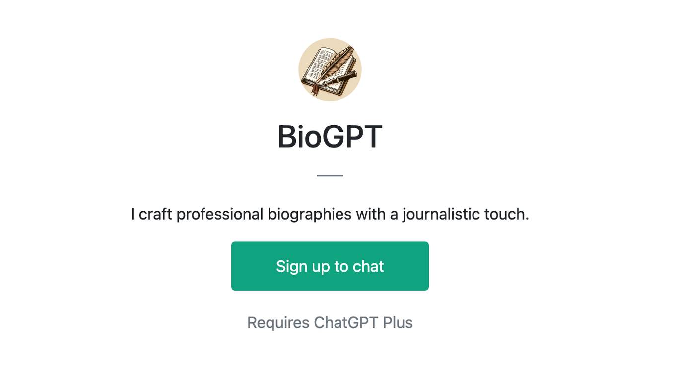 BioGPT Screenshot