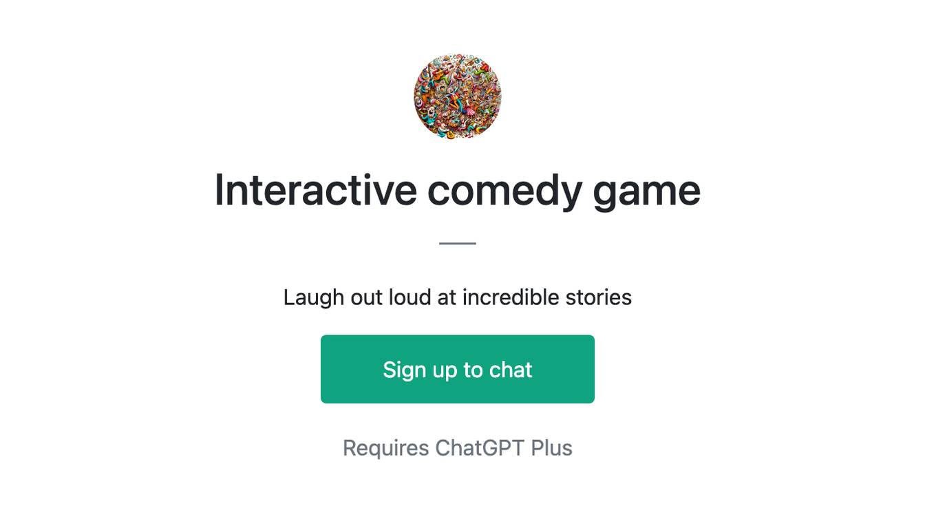 Interactive comedy game Screenshot