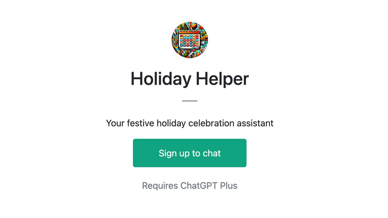 Holiday Helper Screenshot