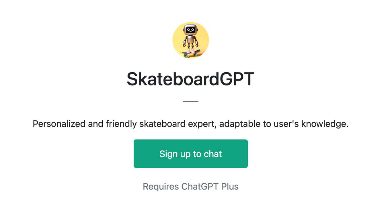 SkateboardGPT Screenshot