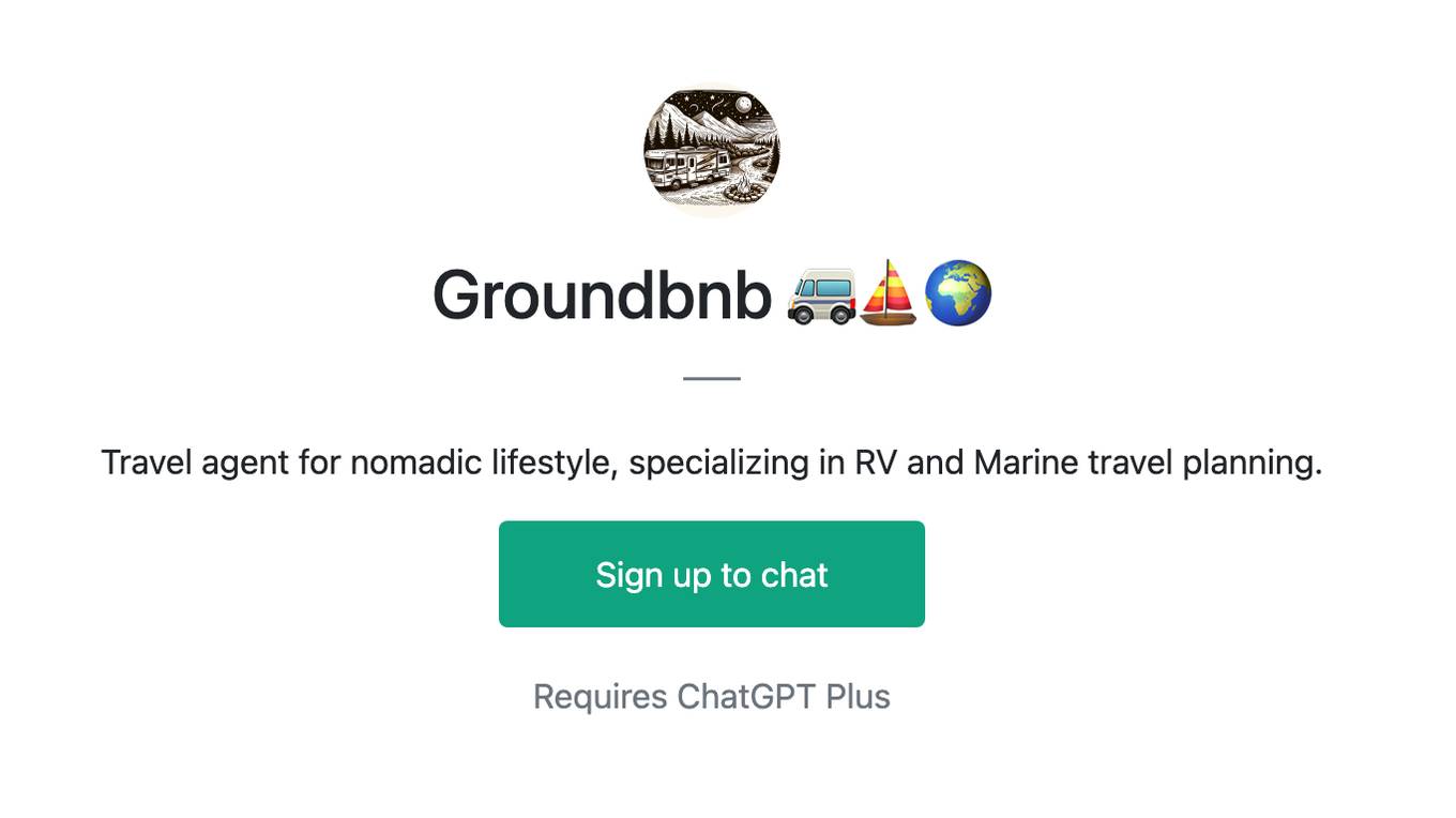 Groundbnb 🚐⛵🌍 Screenshot