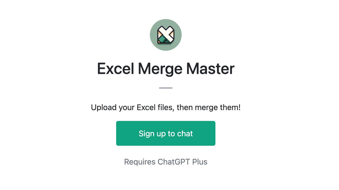 Excel Merge Master Screenshot