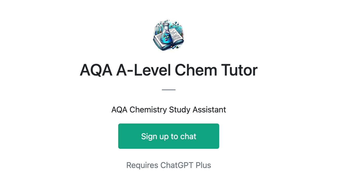 AQA A-Level Chem Tutor Screenshot