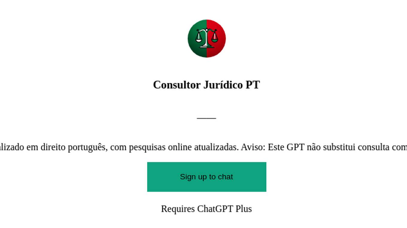 Consultor Jurídico PT Screenshot