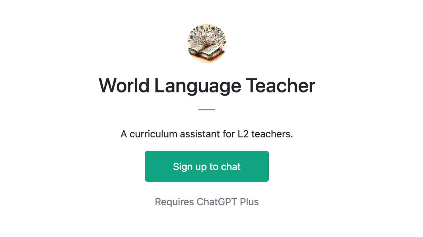 World Language Teacher Screenshot