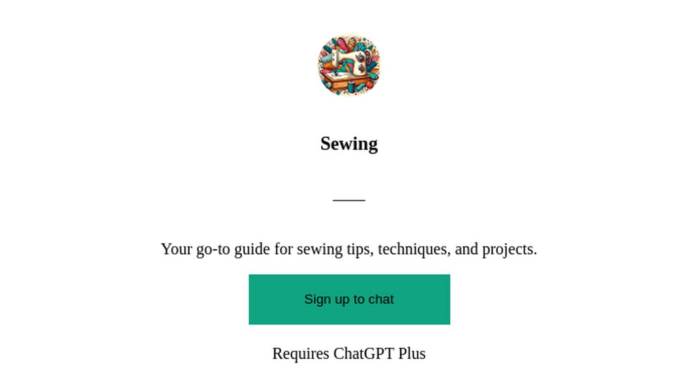 Sewing Screenshot