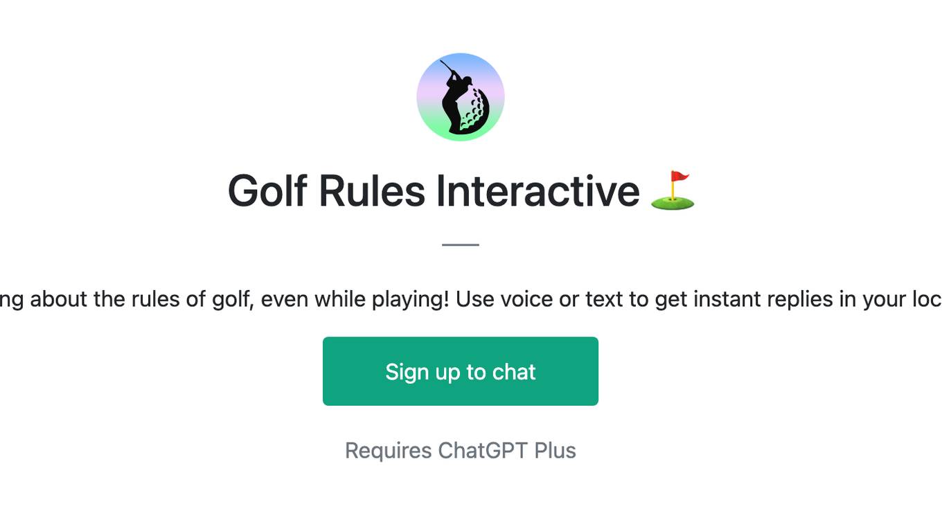 Golf Rules Interactive ⛳ Screenshot