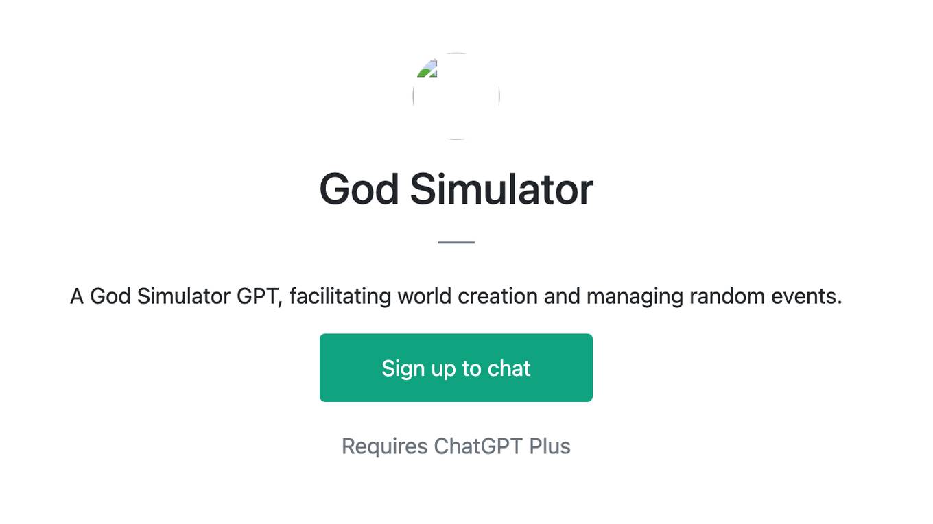 God Simulator Screenshot