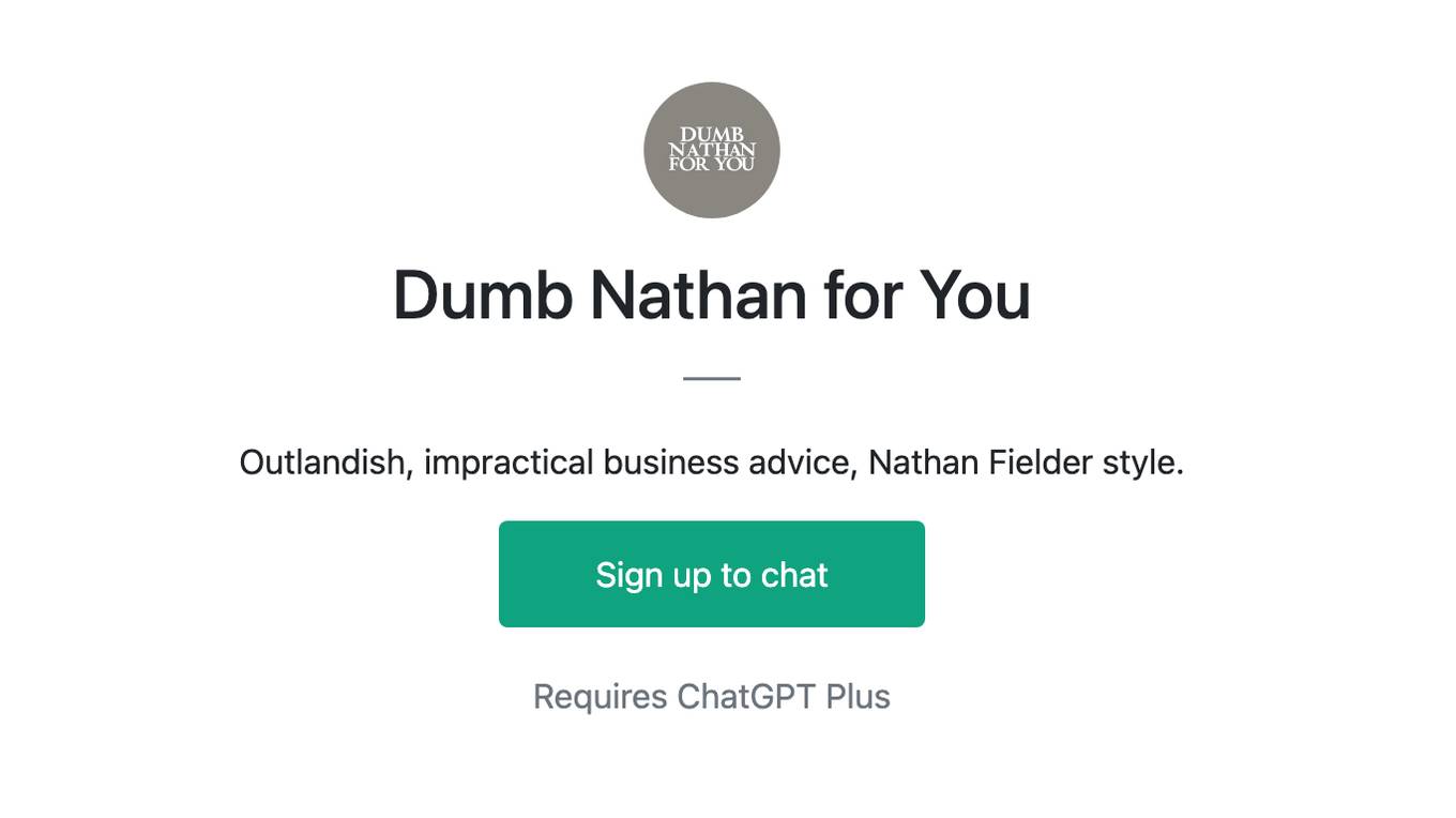 Dumb Nathan for You Screenshot