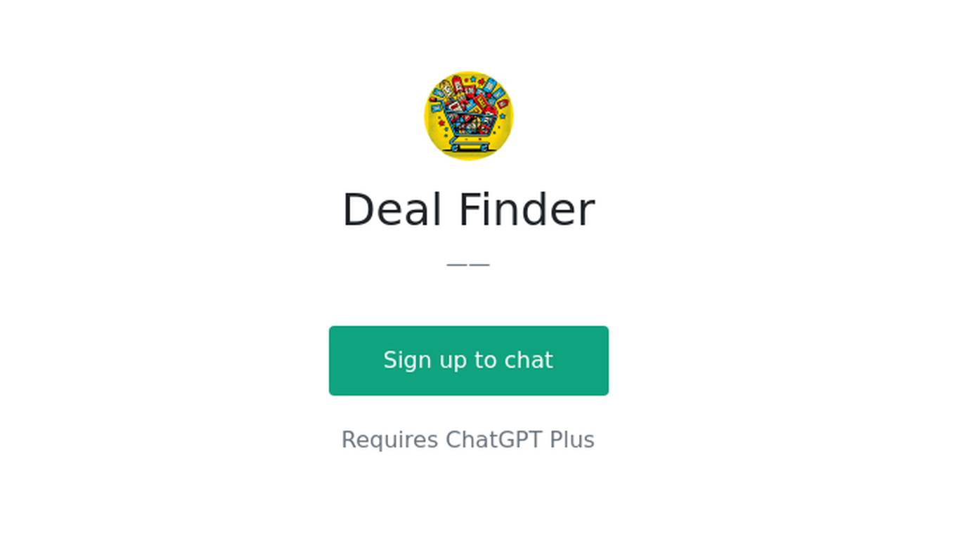 Deal Finder Screenshot