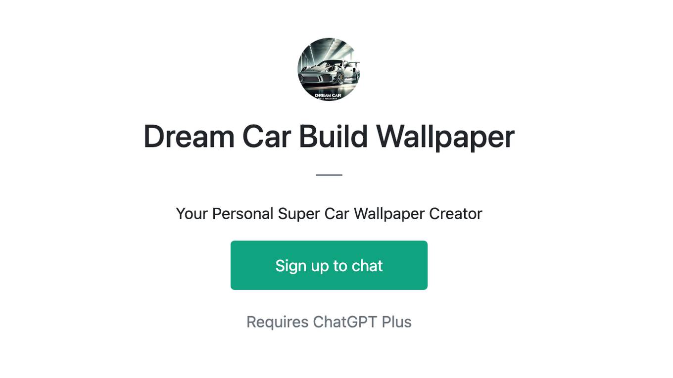 Dream Car Build Wallpaper Screenshot