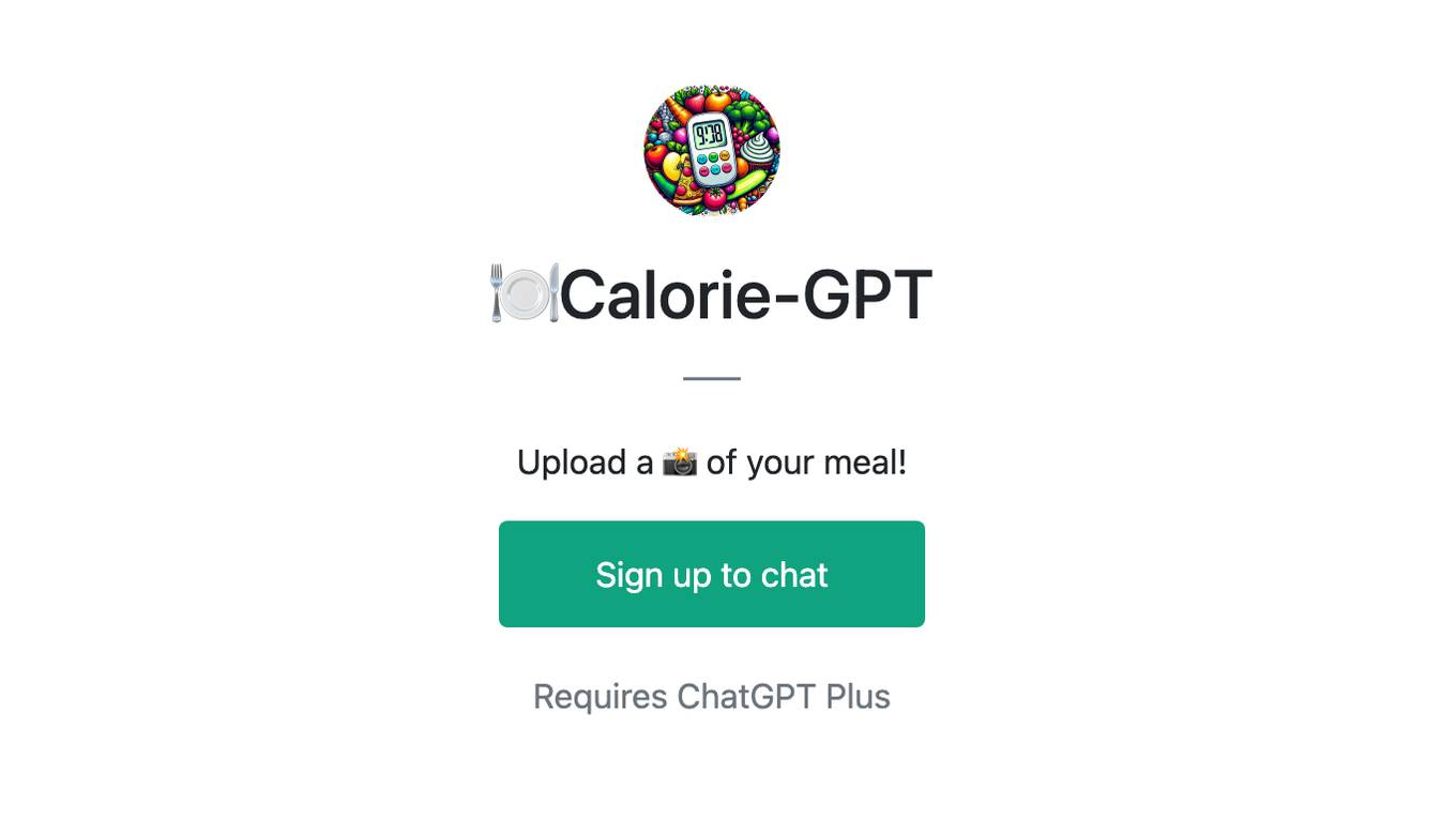 🍽️Calorie-GPT Screenshot