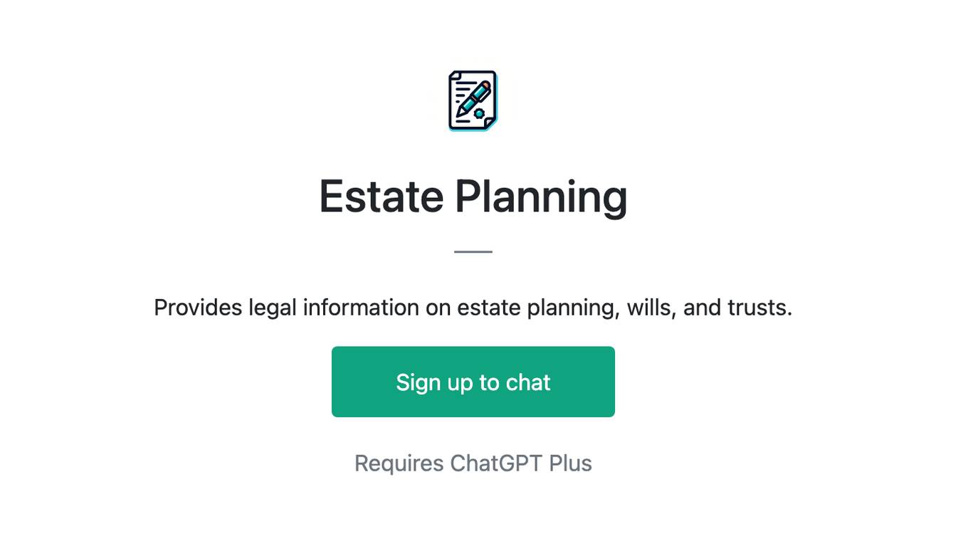 Estate Planning Screenshot