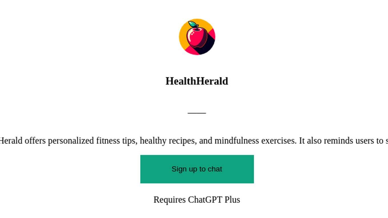 HealthHerald Screenshot