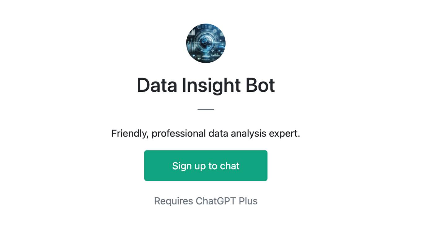 Data Insight Bot Screenshot