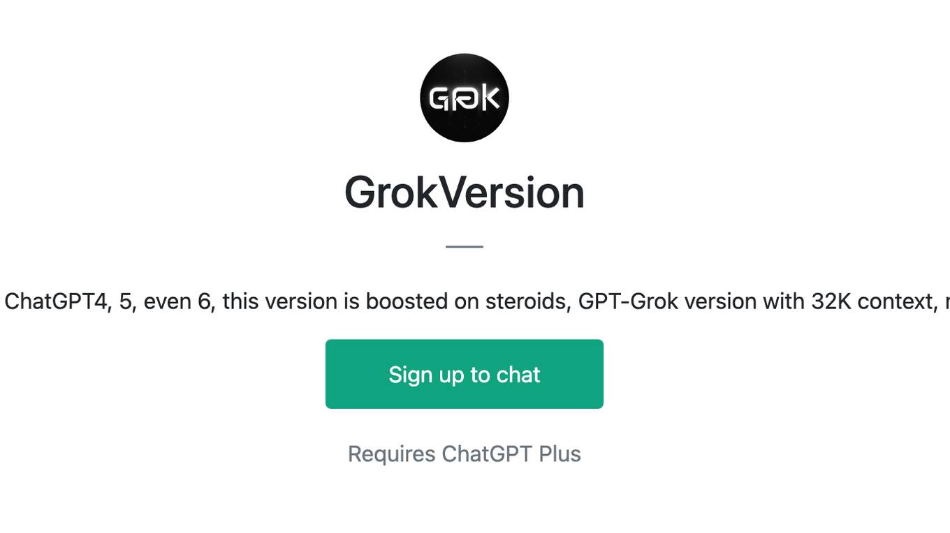 GrokVersion Screenshot