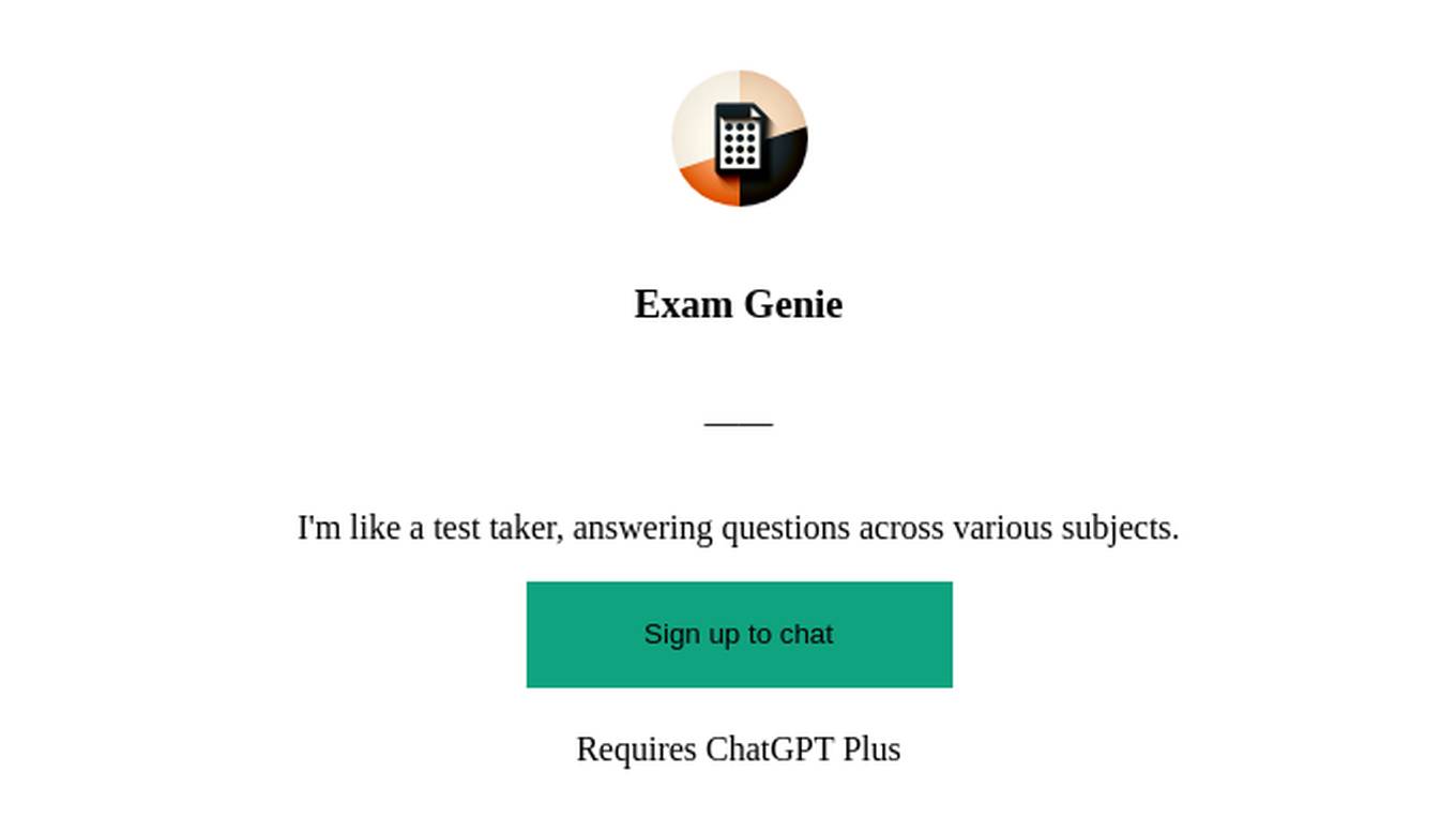 Exam Genie Screenshot