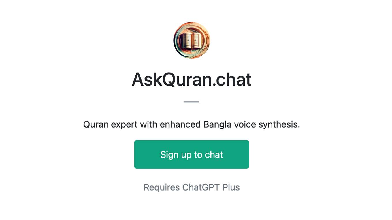 AskQuran.chat Screenshot