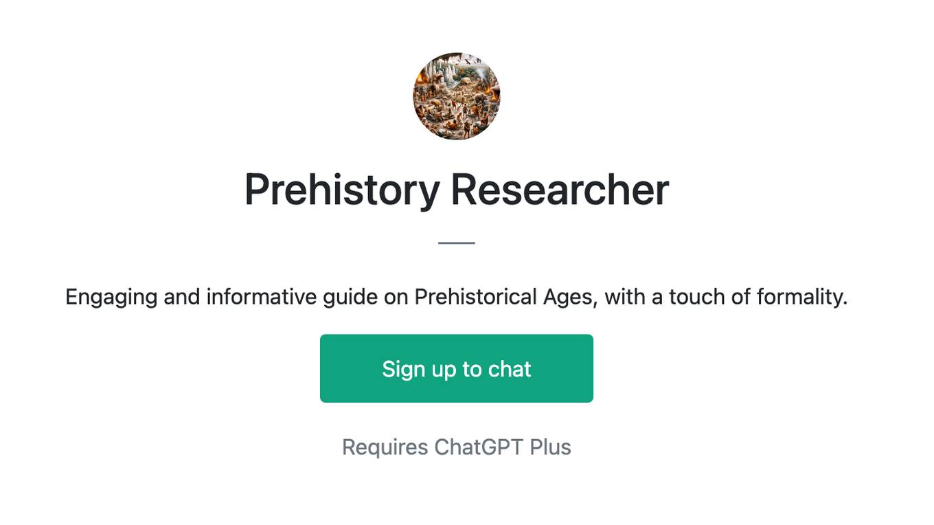 Prehistory Researcher Screenshot