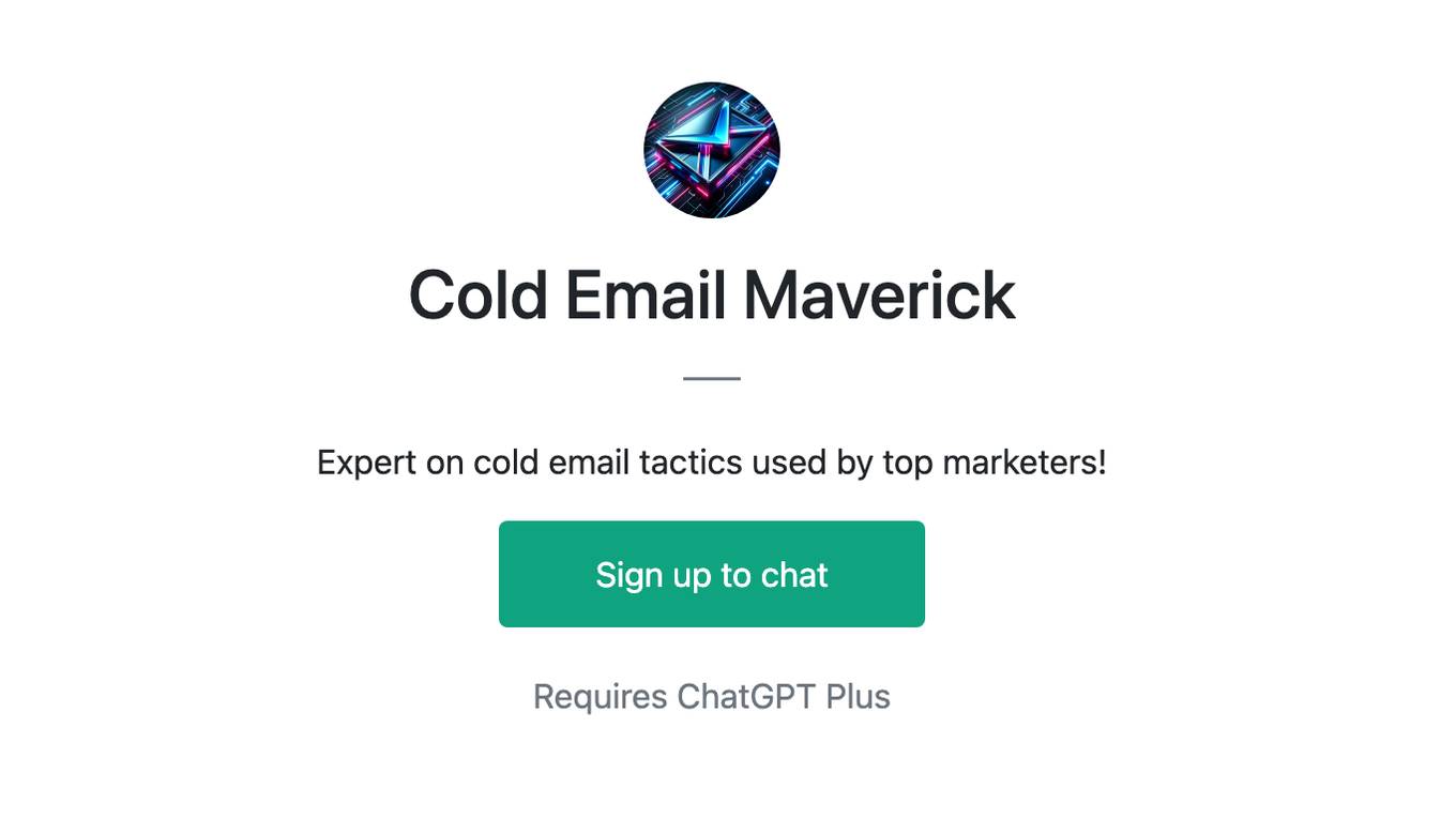 Cold Email Maverick Screenshot