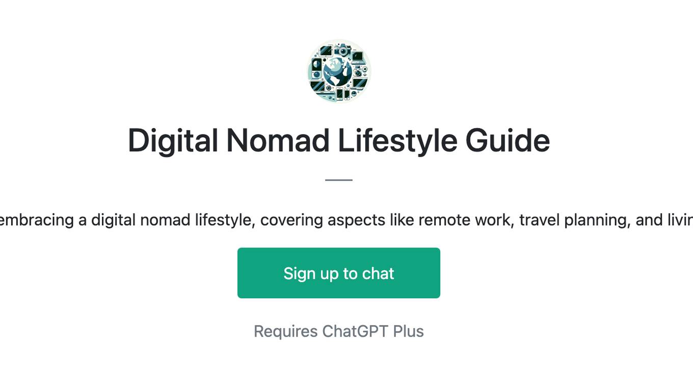 Digital Nomad Lifestyle Guide Screenshot