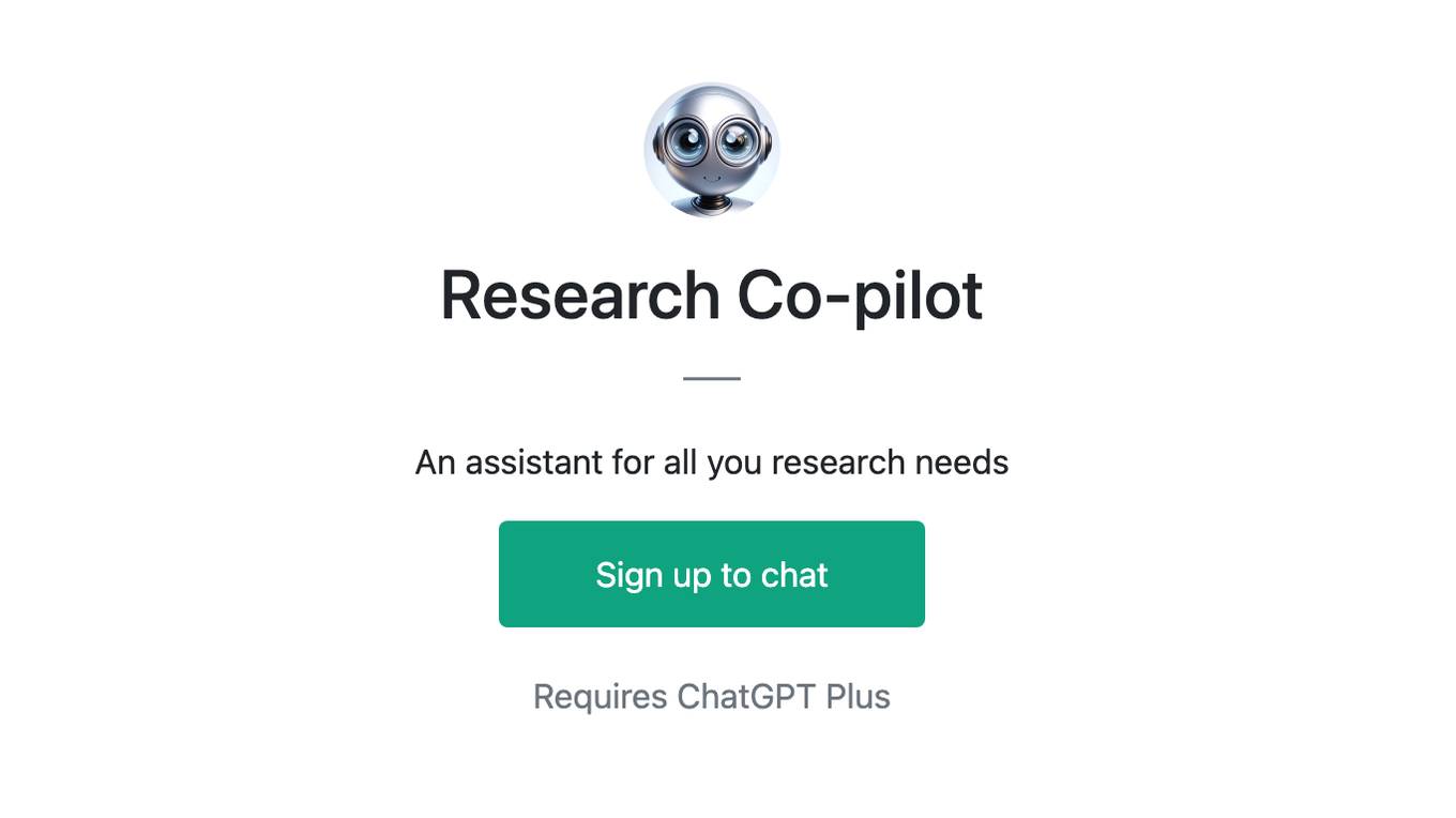 Research Co-pilot Screenshot