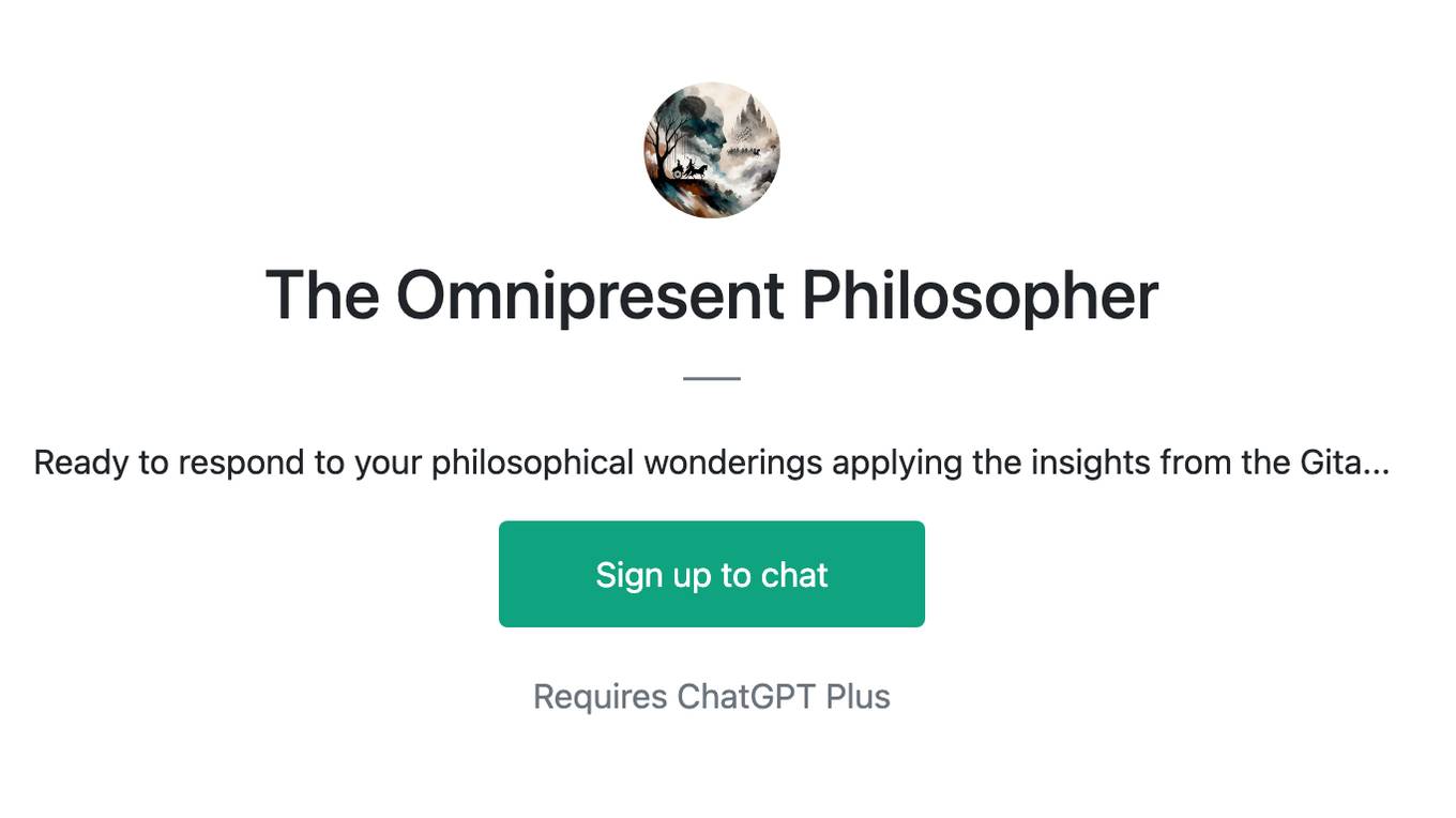 The Omnipresent Philosopher Screenshot