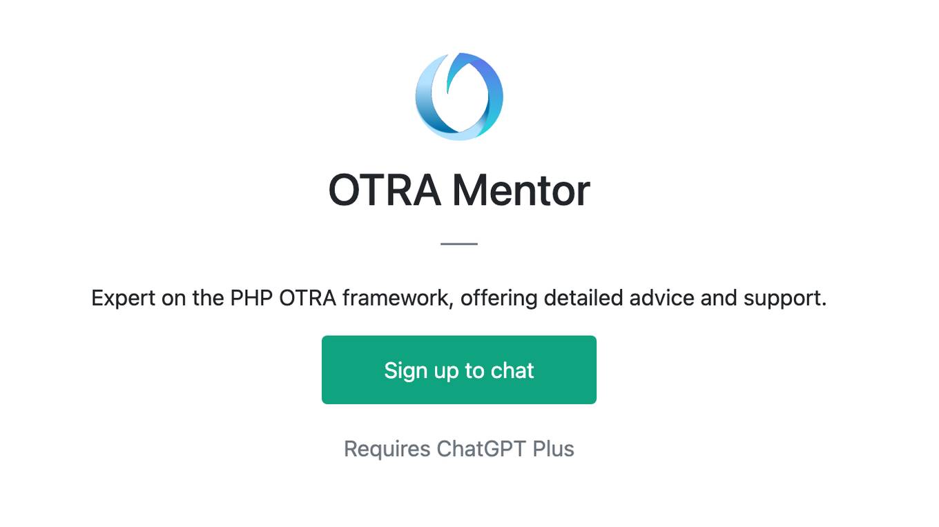 OTRA Mentor Screenshot