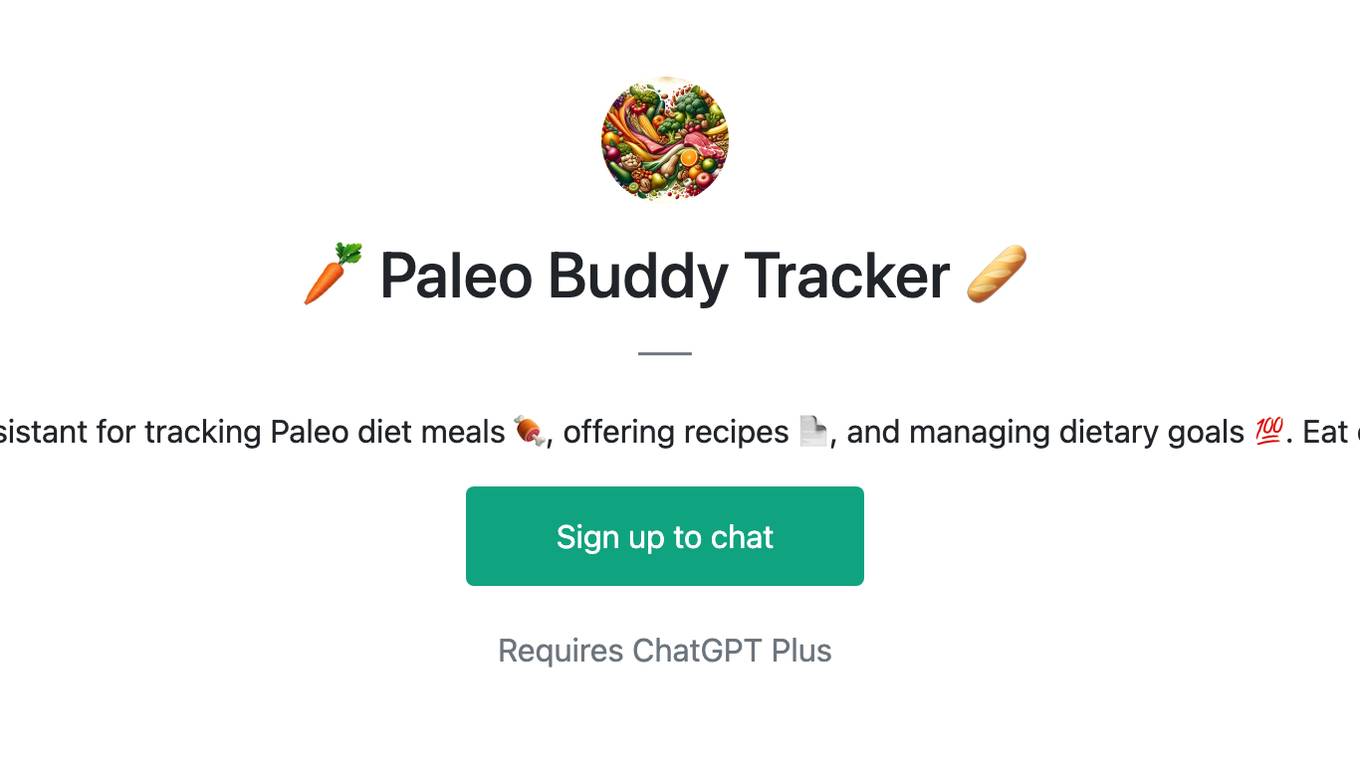 🥕 Paleo Buddy Tracker 🥖 Screenshot