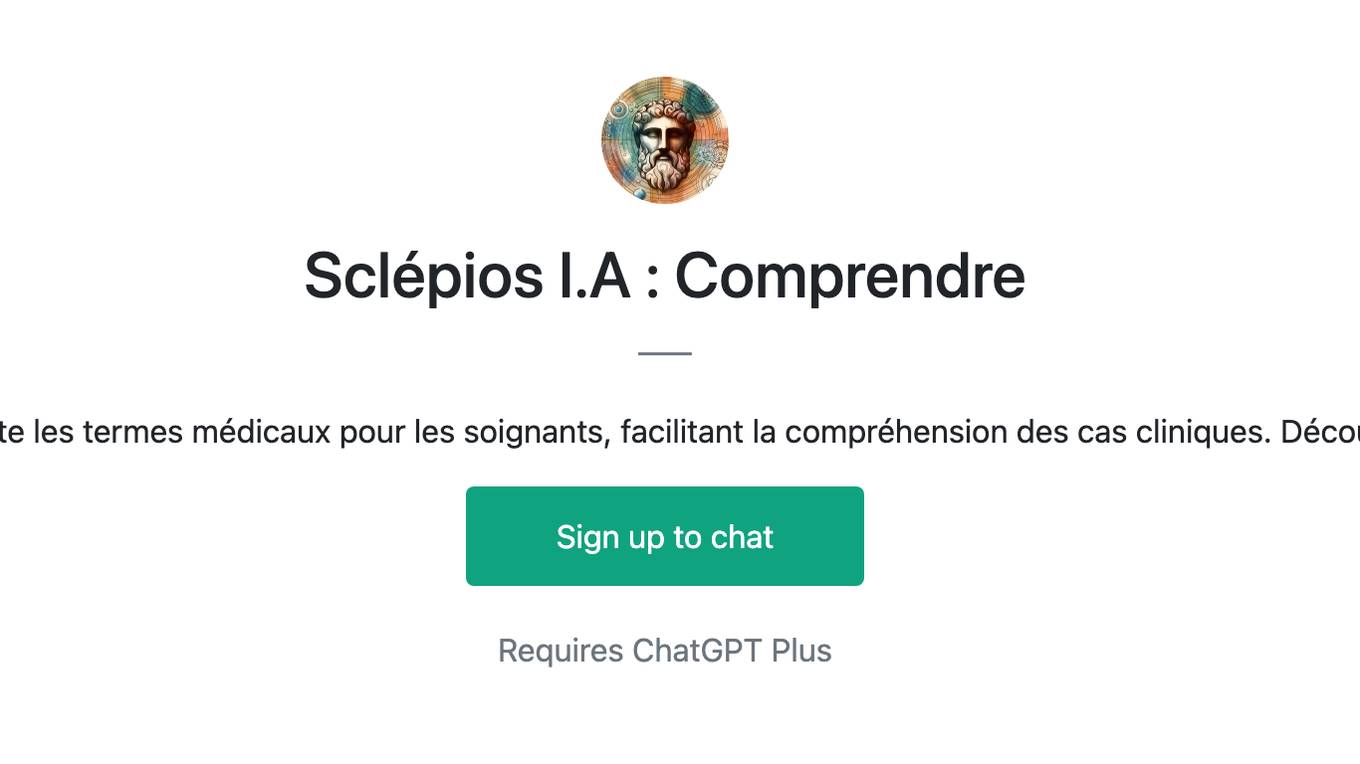 Sclépios I.A : Comprendre Screenshot