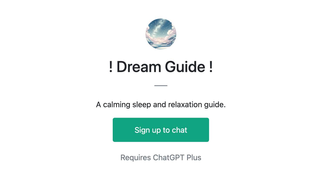 ! Dream Guide ! Screenshot