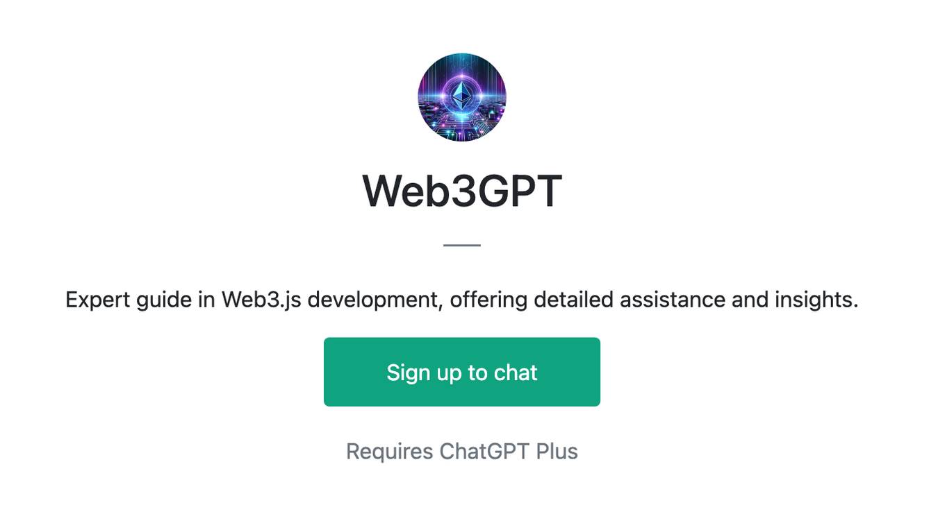 Web3GPT Screenshot