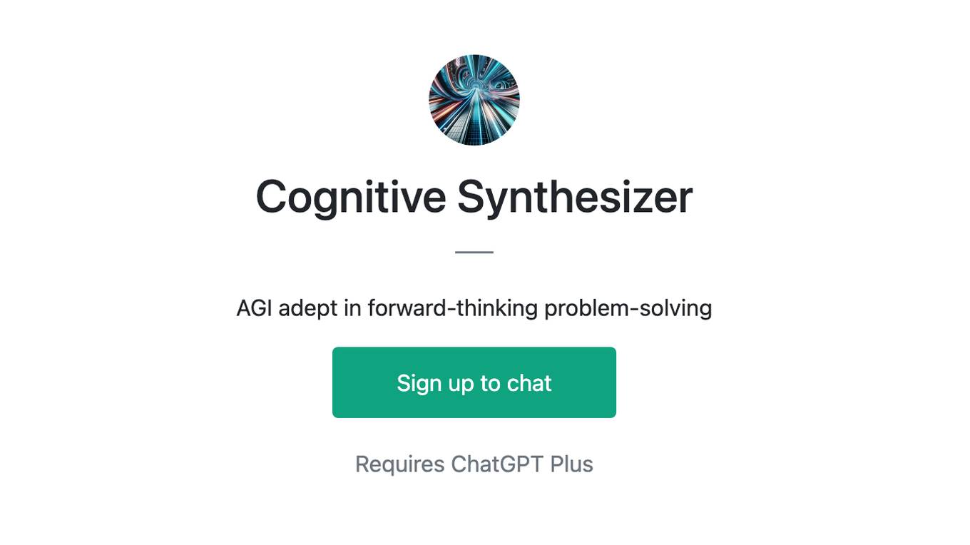 Cognitive Synthesizer Screenshot