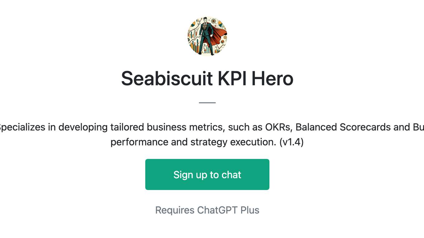 Seabiscuit KPI Hero Screenshot