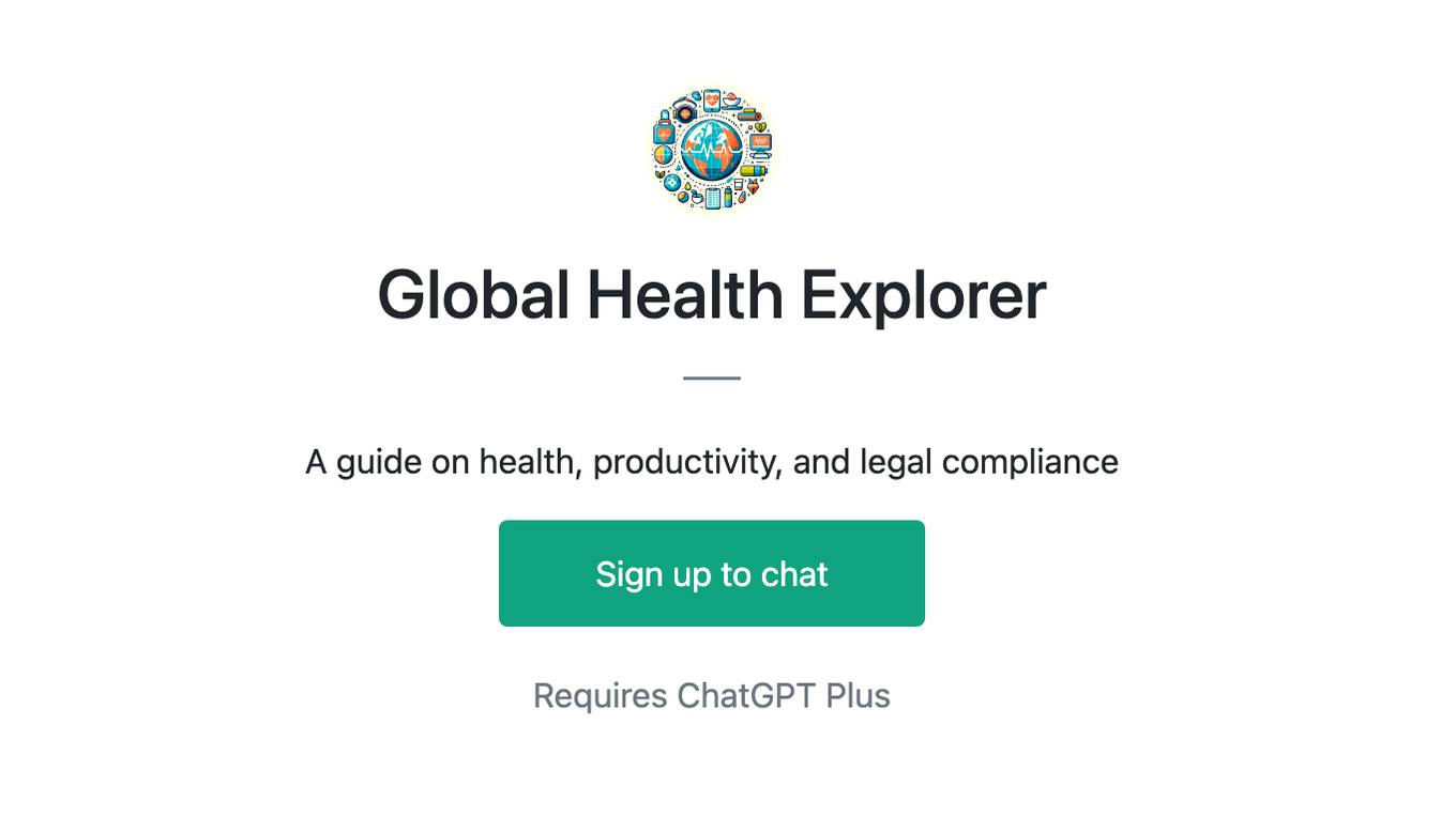 Global Health  Explorer Screenshot