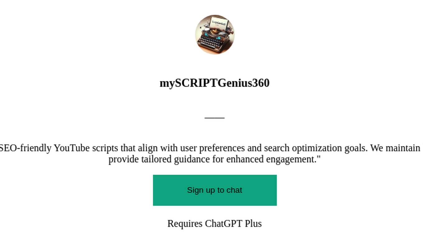 mySCRIPTGenius360 Screenshot