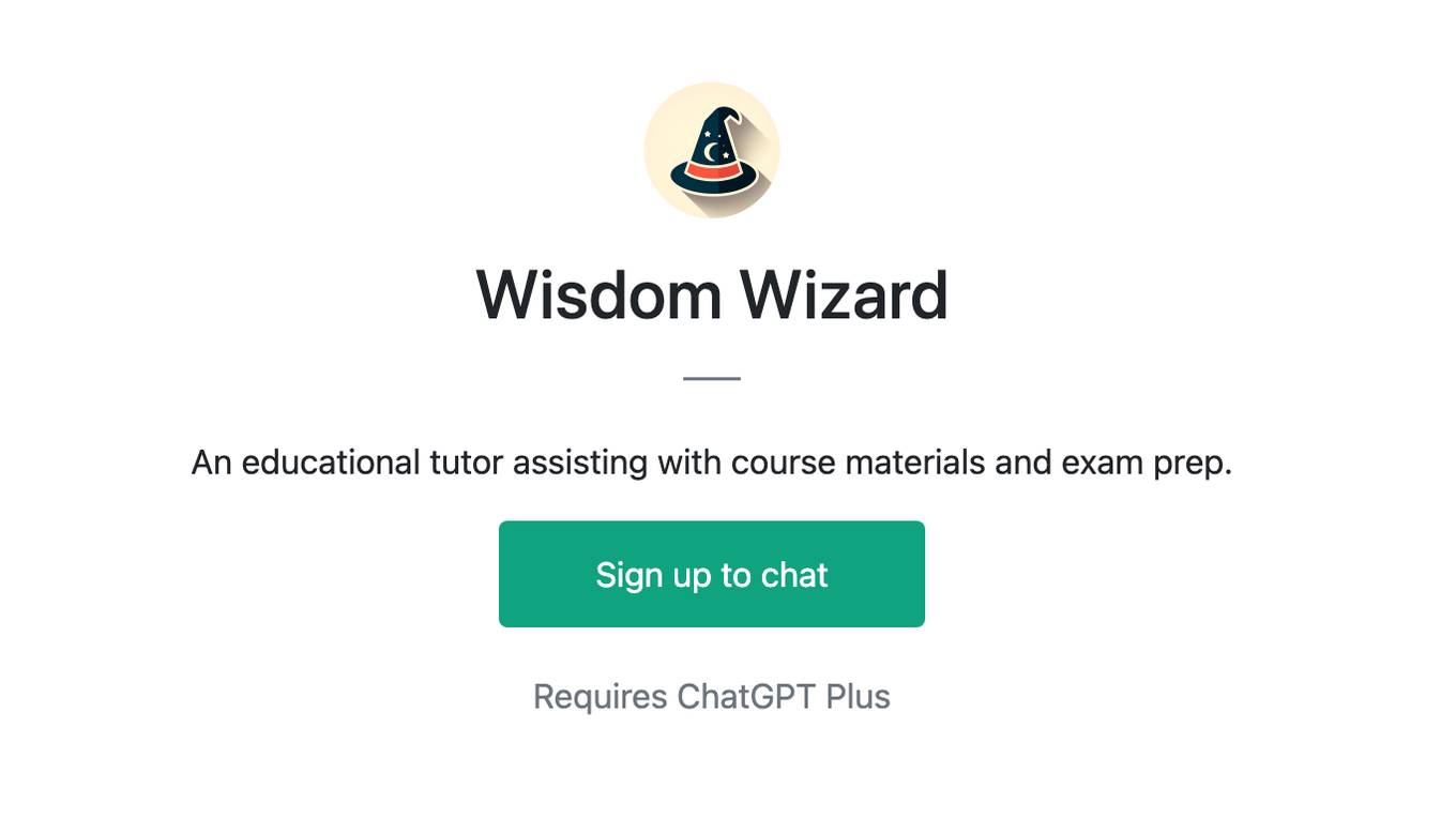 Wisdom Wizard Screenshot