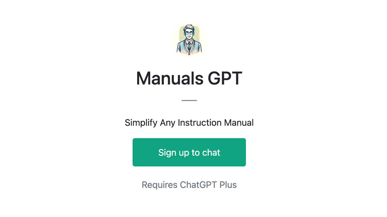 Manuals GPT Screenshot