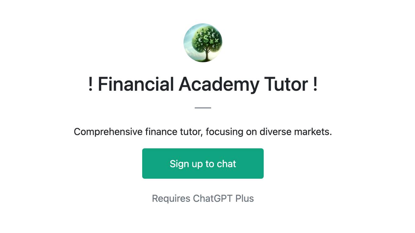 ! Financial Academy Tutor ! Screenshot